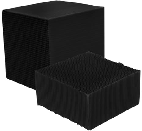 Kisangel Wasserfilterwürfel Wasserreinigungswürfel Aktivkohle – 2 Stück (10X10X5cm 10X10X10 cm) Wasserreiniger für Pferdetrog Viehtränke Aquarium Hält Wasser Frisch Entfernt Gerüche Langlebig