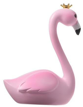 WHAMVOX Flamingo Kuchenornament aus Robustem Kunstharz Einzigartige Tortendeko für Geburtstagsfeiern Stilvolle und Dekorative Kuchendekoration als Fotorequisite