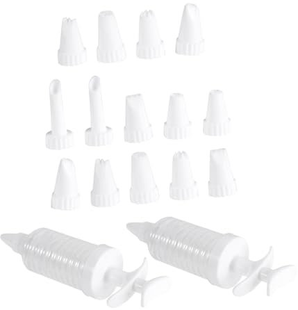 BIUDECO 16piezas Decoración Para Pasteles y Galletas Kit De Manga Pastelera Con Boquillas De Glaseado y Prensa De Galletas Herramientas De Repostería Con Diseño Ergonómico y Base