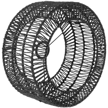 WESIEVYA Abat-jour Tressé Paille Pour Lampe Suspendue Élégant Luminaire De Plafond Raphia Pour Salle à Manger Salon Et Cuisine