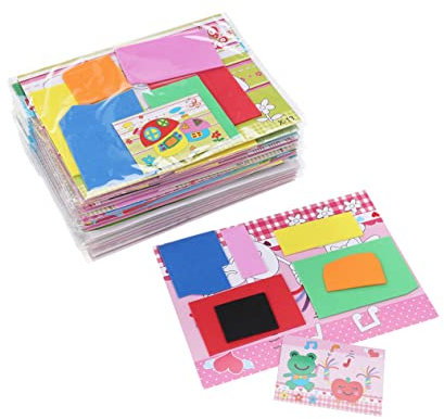 KOMBIUDA 20stücke Mosaiksticker Stickerkunst Für Junge Mädchen DIY Bastelbedarf Für Kindergarten Lernspielzeug Mit Sortiert