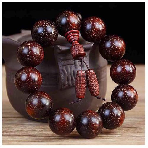 20 mm x 12 buddhistische Holzarmbänder,natürliches Sandelholz-Perlenarmband