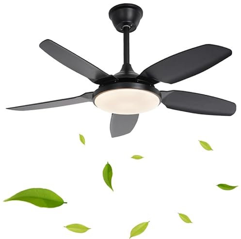 44 ventilatore da soffitto con luce e telecomando 6 velocita reversibile soggiorno plafoniera con ventilatore LED Dimmable Smart Grandi ventilatori da soffitto con luci per la cucina camera da letto