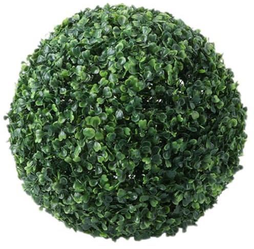 Künstliche Buchsbaumkugel UV-Beständig Kunstpflanze für Garten | Künstliche Pflanzen | Fake Plant Wie Echt | für Wohnzimmer Schlafzimmer Büro Garten Deko Geschenk
