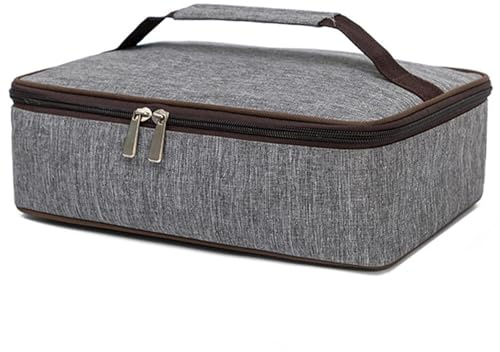 Sac Isotherme Repas Petit,3.5L Sac Déjeuner Portable Boîte Ustensiles,Sac Thermique Lunch Poche en Filet Intégrée, Glaciere Souple Sac Gamelle Unisexe pour Voyages,Pique Niques e Travail(Gris)