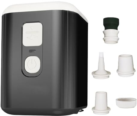 Pompa ad aria portatile per gonfiabili, pompa ad aria portatile da 4,5 kPa, per gonfiaggio di dispositivi elettrici, per materasso, sport, auto all'aperto, palloncini, campeggio, piscina, galleggianti