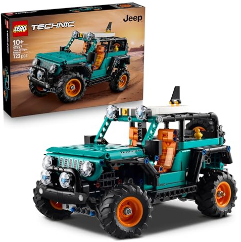 LEGO Technic 42227 Jeep® Wrangler Rubicon terrängbil – Realtroget Byggset, Rörliga Delar