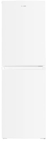 Teknix STF1725W Freestanding 50/50 Fridge Freezer, Compact 250L Capacity, Adjustable Temperature Control and Legs, Reversible Doors, Efficient LED Light, 4 Star Freezer Rating - in White
