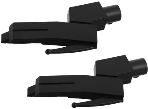 Veemoon Lot de 2 Supports de Cartouche Rouge pour Platine Vinyle, Support Porte-Aiguille de Gramophone en Plastique Résistant, Accessoire pour Bras de Lecture Compatible