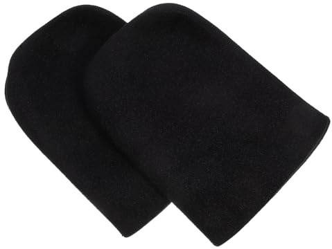 MOBUTOFU Copripiedi Antiscivolo per Sedia a Rotelle 2 Pezzi in Neoprene Nero, Facile da Pulire e Comodo, per Anziani Supporto Laterale e Imbottitura Morbida