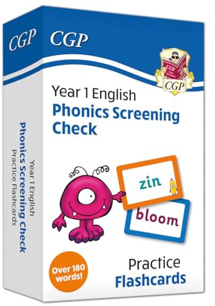 Phonics Screening Check Flashcards - for the Year 1 test (CGP Year 1 Phonics)