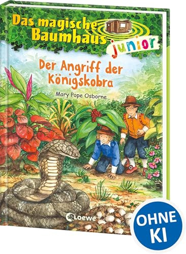 Das magische Baumhaus junior (Band 39) - Der Angriff der Königskobra: Kinderbuch zum Vorlesen und ersten Selberlesen - Mit farbigen Illustrationen - Für Mädchen und Jungen ab 6 Jahren