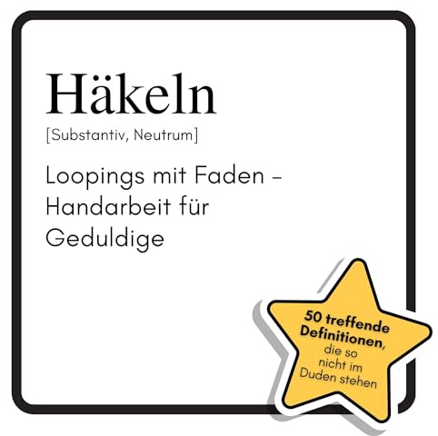 Häkeln: Loopings mit Faden – Handarbeit für Geduldige. Das lustige Geschenkbuch für Mann, Frau, Kollege, Freund zu Geburtstag, Weihnachten