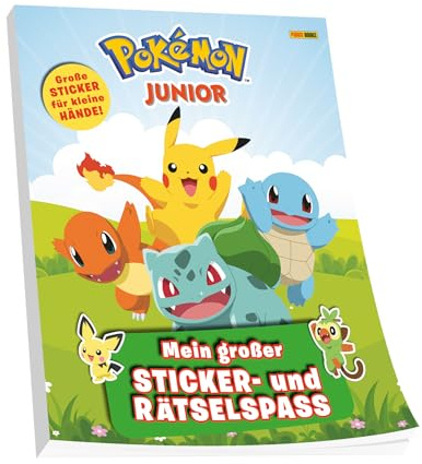 Pokémon Junior: Mein großer Sticker- und Rätselspaß: Activityblock mit Stickern - Große Sticker für kleine Hände!