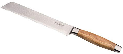 LE CREUSET Bread Knife 20 cm Olive Wood Handle, 98000520000200