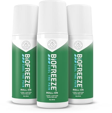 Biofreeze Cool The Pain schmerzlinderndes Roll-On, 89 ml, 3 Stück