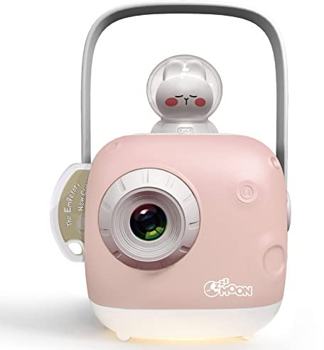ZZZMOON Story Projector for Kids Ages 3-5 Story Toy Cube for 2 3 4 Year old Girls Boys Birthday Gifts, Portable Toddler Present Storytime Box with Night Light, Pink