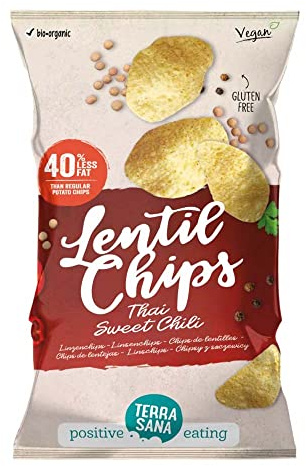 CHIPS DE LENTEJAS THAI con chili dulce 75gr. VEGAN