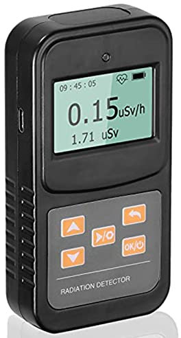 XYEJL Contatore Geiger Radiazioni Nucleari,Professionale Misuratore Radiazioni Nucleari,Portatile Gamma Rilevatore Radiazioni Nucleari,Radiometro Nucleare di Marmo Radioattivo,Black