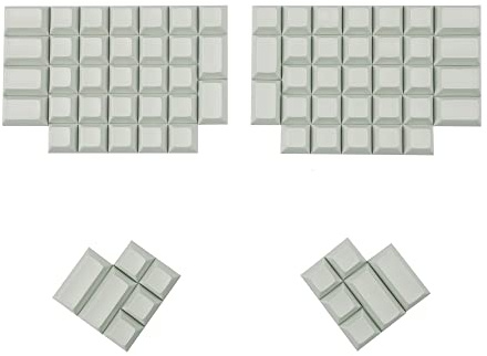 YMDK DSA Profile PBT Blank Keycap Set for Ergo Ergodox Planck Preonic Lily 58 Keyboard