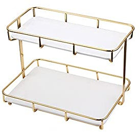 LUCBEI Kuchenständer ServierStänder Retro-Mode-Kuchen-Stand-Square-Display-Dessert-Kälte-Mahlzeit-Stand-Familien-Nachmittag Tee-Dessert-Stand for Hochzeit Geburtstagsfeier Tortenständer (Color : A)