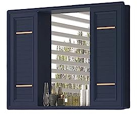 PADG Beleuchteter Badezimmerspiegelschrank, Wandmontierter Badezimmerschrank, Aufbewahrungsschrank Aus Edelstahl