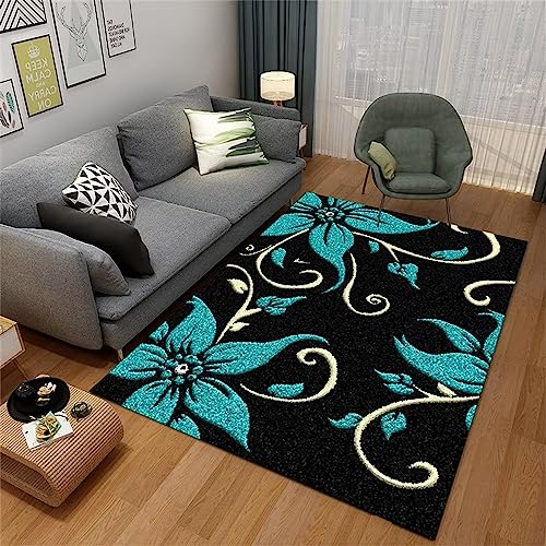 RUGMRZ Babyzimmer Teppich Mädchen Moderner und minimalistischer Modekorridor teppich modern design schwarz Kinderteppich Wald Teppiche Für Balkon babyzimmer teppich mädchen mädchen deko zimmer teenage