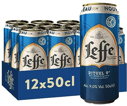 Leffe Rituel 9° Bière Pack 12 Canettes 50cl