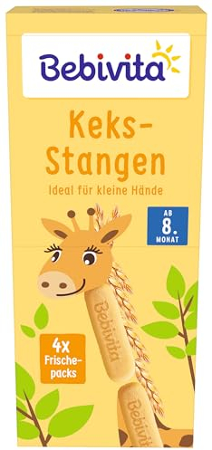 Bebivita Knabberprodukte Keks-Stangen, 180g, 9er Pack (9x180g)