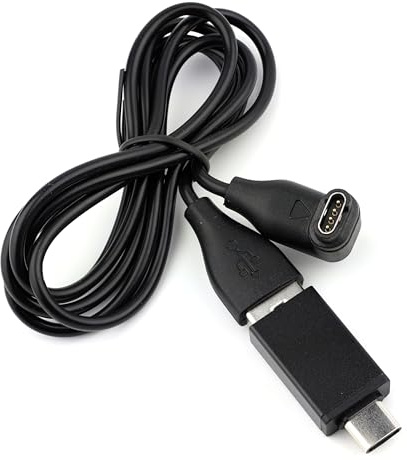USB Charging Cable + USB-C Car Charger Adapter, Compatible with Garmin Instinct 2 2S 2X, Crossover Solar, Esports, Tactical, Legacy Hero, GPS SmartWatch