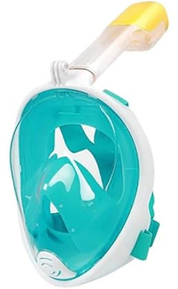 CQJJXKYC Tauchmasken Schnorchelmaske Unterwasser Scuba Anti Fog Volle Gesicht Tauchen Maske Schnorcheln Atemwege Masken Sicher Wasserdicht Schwimmen(Green LXL)