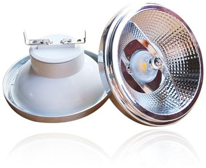 Lampadina a LED AR111 12W GU10 G53 Lampadina a LED perline 111 * 68mm 3000K-6000K per Negozio High Bay Light Garage Magazzino Offici(Warm White 3000K,G53)