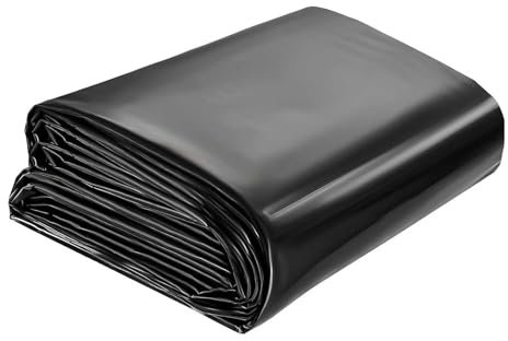 Luyckfrazy Revestimiento para estanques de 3 x 4 m, 4 x 6 m, 5 x 8 m, 6 x 9 m, 8 x 10 m, 10 x 12 m. Kit para estanques de Exterior, estanques pequeños, Fuentes y cascadas de jardín.(6x10m)