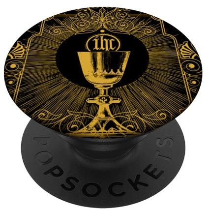 Calice pour la messe catholique de la Première Communion PopSockets PopGrip Adhésif