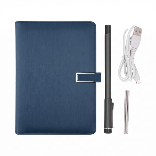 Dpofirs Digital Notebook with Smart Pen, Real Time Sync, Text Conversion Via Bluetooth, Handwriting to Text, 80 Page Writing Set, for Phones Tablets (Deep Blue)
