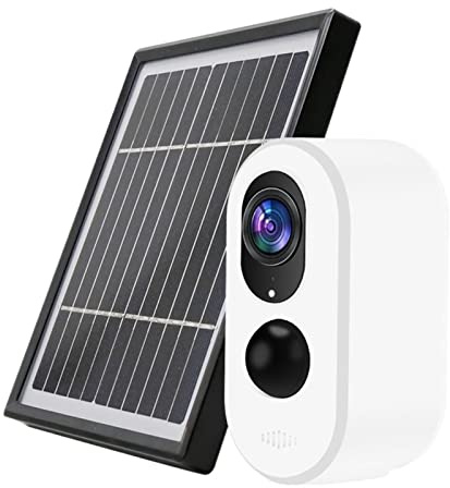 Caméras pour la sécurité à domicile, Caméra IP Tuya batterie sans fil extérieur CCTV caméra de Surveillance de sécurité maison panneau solaire Vision nocturne IP66 Audio bidirectionnel(3MP Camera)