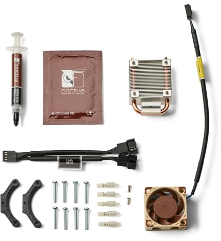 Pimp My Bitaxe Upgrade Kit Basic | ICE-Tower Heatpipe-Kühlkörper + Noctua NF-A4x20 PWM | Y-Splitter für 2. Lüfter | inkl. NT-H2 Wärmeleitpaste & 3D-Adapter | für Bitaxe Gamma