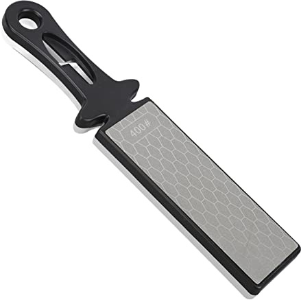 Pietra per affilare i coltelli diamantati, strumento per affilare i coltelli diamantati Piastra per affilare i coltelli a doppia faccia Affilacoltelli manuale multifunzionale