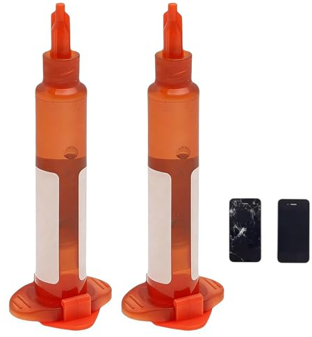 EUYKQNOI 2 Piezas Pegamento para Moviles, Transparente Pegamento pantalla movil Pantalla de Teléfono Móvil Multiusos para Varias Pantallas Teléfonos Móviles Carcasas, Para Monitores, Piezas de Carcasa