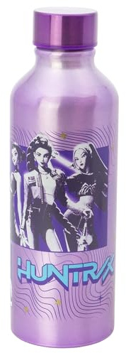 STOR Borraccia in Alluminio Kpop Demon Hunters 740ml - Bottiglia Riutilizzabile con Tappo di Sicurezza - Resistente e Leggera per Ragazzi e Adulti