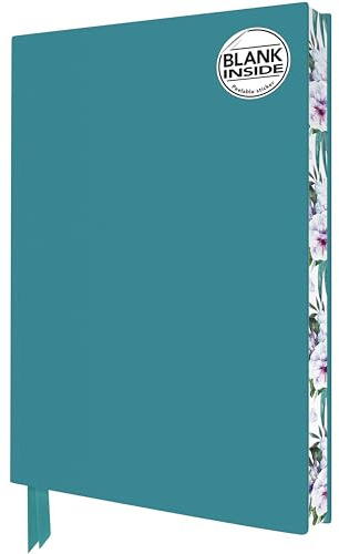 Exquisit Notizbuch ohne Linien DIN A5: Farbe Türkis: Unser hochwertiges Blankbook ohne Linien mit Softcovereinband aus Kunstleder und farbigem, ... Buchschnitt (Exquisit Notizbuch DIN A 5)