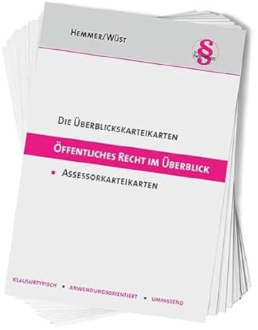 42100 - Assessor Übersichtskarteikarten - Öffentliches Recht I: Assessorkarteikarten