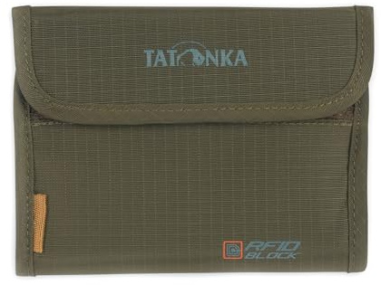 Tatonka Euro Wallet RFID Block - Geldbörse mit RFID-Blocker - TÜV geprüft - Kreditkarten-Fächer, Sichtfenster und Münzgeldfach