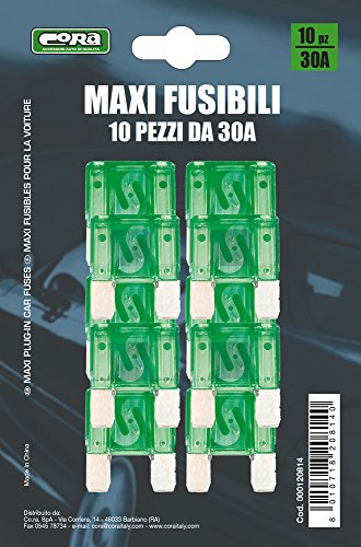 Cora 000120814 Maxi Sicherungen 30 A 10 Stück