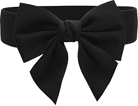 TeeYee Damen Mädchen Groß Schleife Decor Elastische Tailleband Gürtel | Einstellbar Tailleband,Women Elastic Belt,Gürtel mit Schleife,Fashion Belt für Mädchen