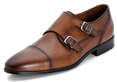 LLOYD Zapatillas de Hombre Milán, Zapatos de Negocios, Plantilla Suelta, Ancho Normal, coñac, 42.5 EU