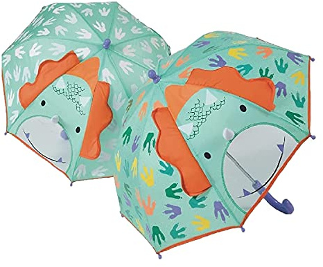 Floss & Rock 43P6409 Dinosaurier Farbwechsel 3D Kinder Regenschirm, 56 cm Höhe