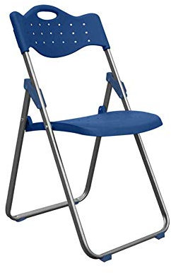 Sgabello sedia pieghevole metallo schienale gamba in metallo 82 * 41 * 46 cm (colore : rosso), colore: rosso (colore : blu)