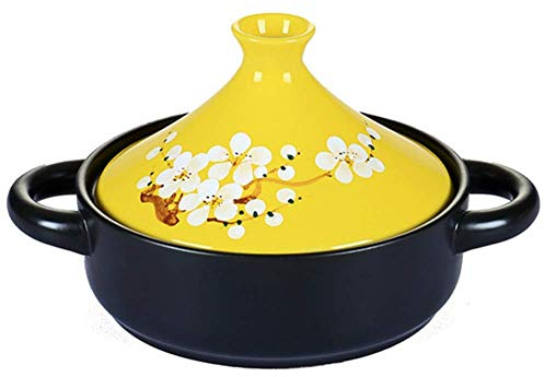 Auflaufformen mit Deckel Tajine-Topf Kochgeschirr, 20 cm Kochen Tagine-Topf Auflauftöpfe mit Deckel