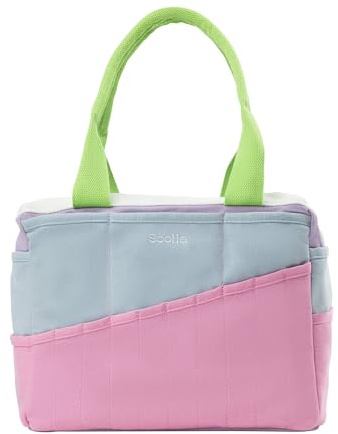 Soolla Studio-Tasche: Aufbewahrungs-Organizer und Keramik-Werkzeugtasche, waschbare Tragetasche, Garntasche, Häkeln, 30 Taschen, mehr als 15 Farben